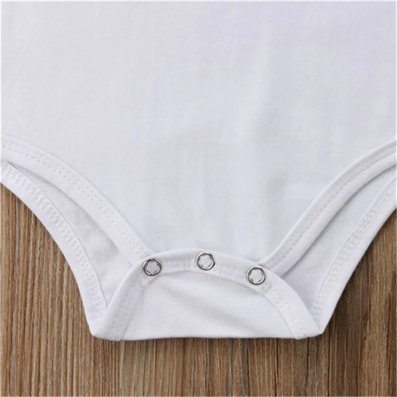 2019 Musim Panas Baru Bayi Bayi Bayi Anak Laki-laki Anak Perempuan Bodysuit Jumpsuit Katun Pakaian Pakaian Set Bayi Bodysuit O-Leher 0-24 M