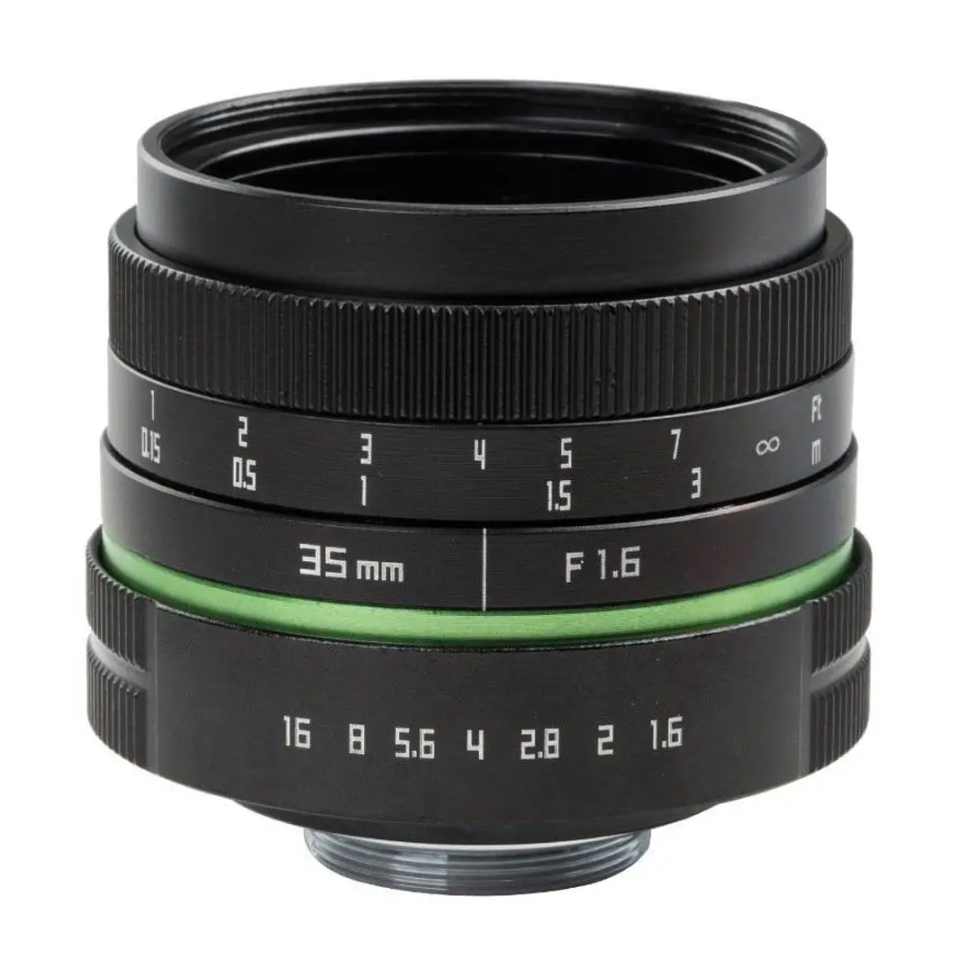 Беззеркальный объектив 35 мм F1.6 C Mount для APS камеры M4/3 FX EOSM N1 P/Q J1 V2 J3 V3 E P1 PL1 G1 GF1 GH1 NEX 3 5