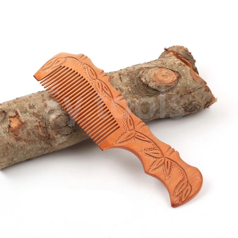 6.7 inches Wood combed peach wood products handicraft long comb 17 cm | Дом и сад