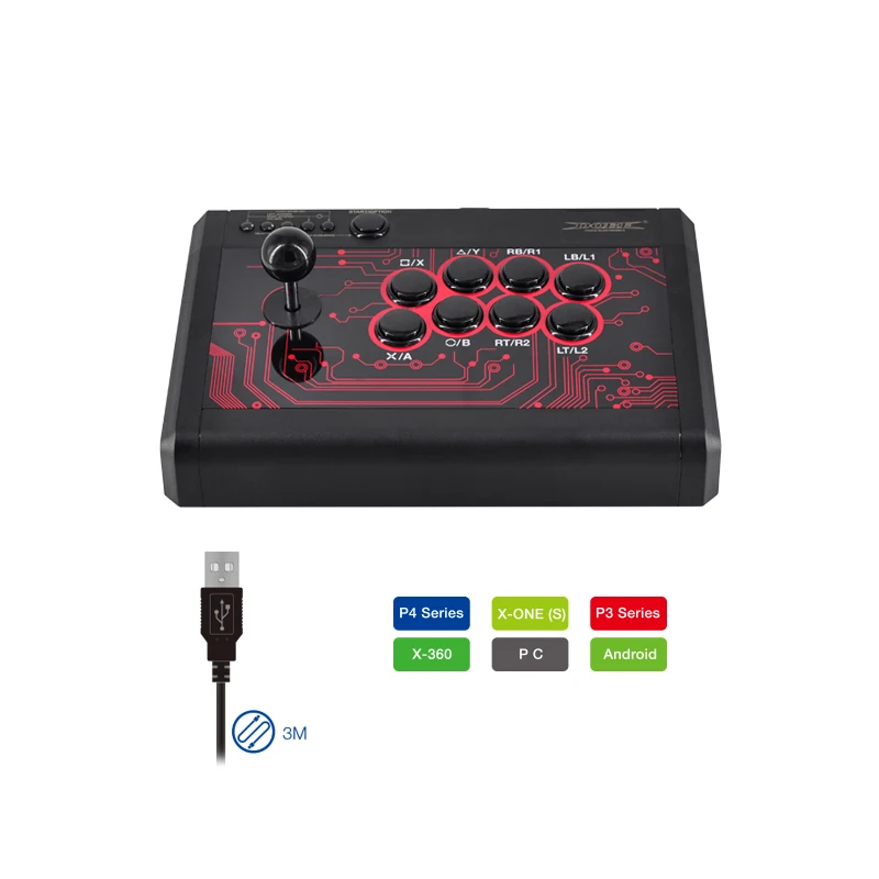 TP4 848 7 в 1 супер аркадный джойстик для Playstation 4 PS4/PS3 Xbox One проводной игровой
