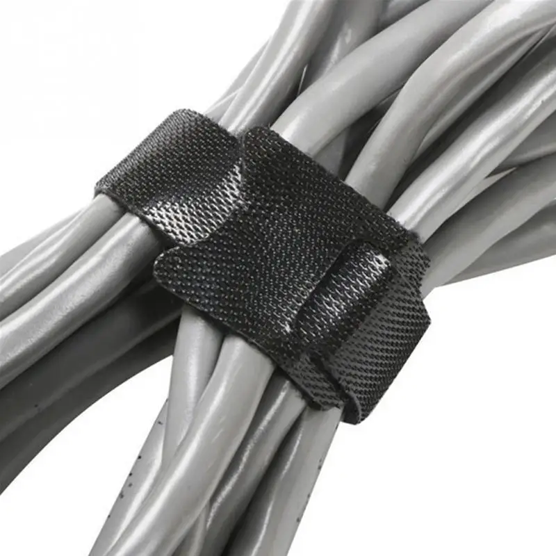 30 шт. Многоразовые Кабельные стяжки Нейлоновые крючок и петлю с ушко отверстие