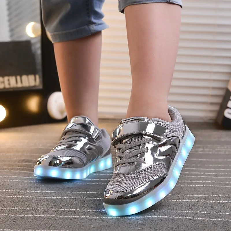 Детские кроссовки с подсветкой светящиеся для девочек и мальчиков|Беговая обувь|