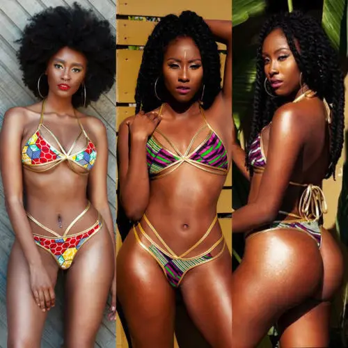 2018 женский сексуальный летний цветочный полосатый Бразильский бикини набор