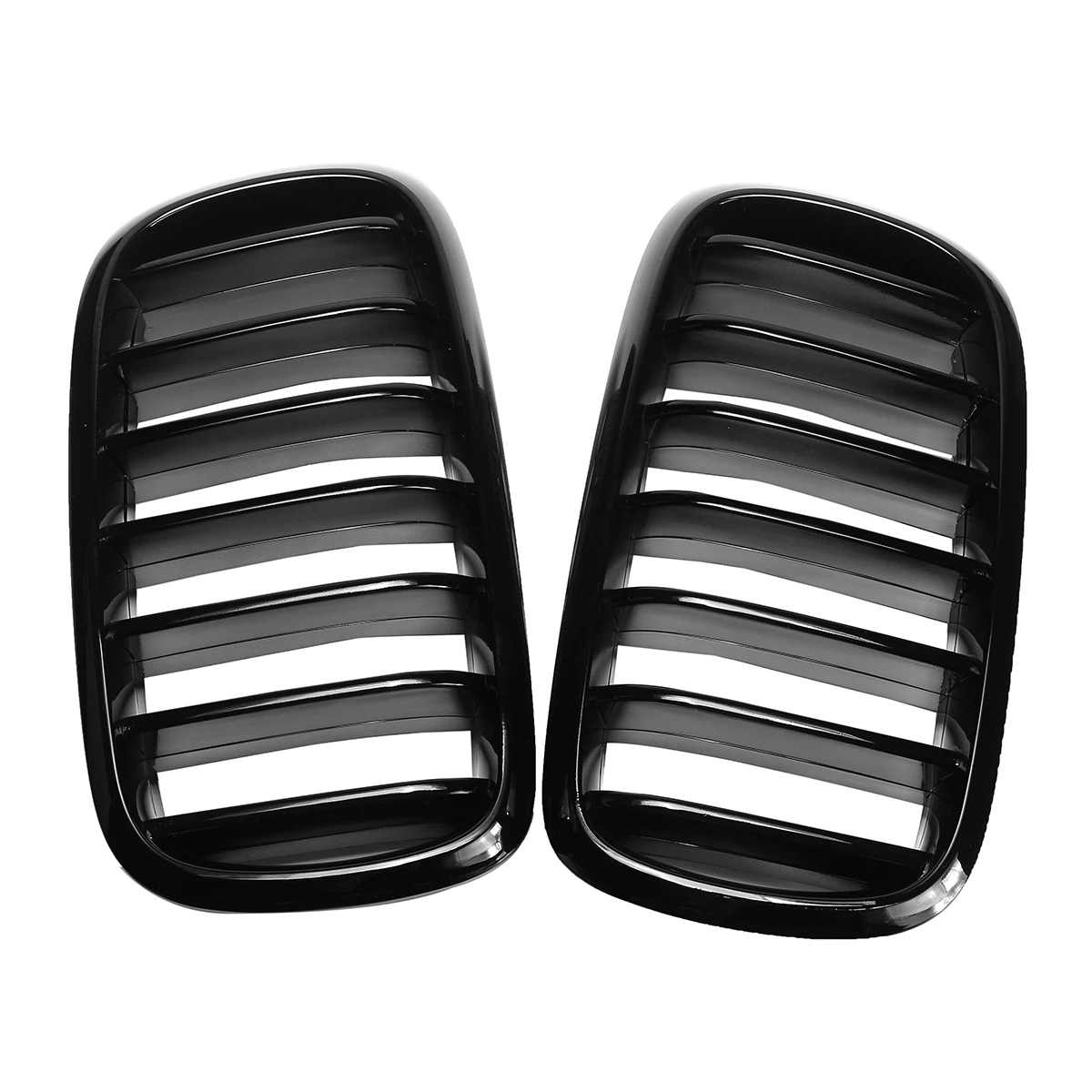 Для BMW F15 F16 X5 X6 2013 2017 1 пара новый ABS сменный глянцевый черный 2 двойных планки