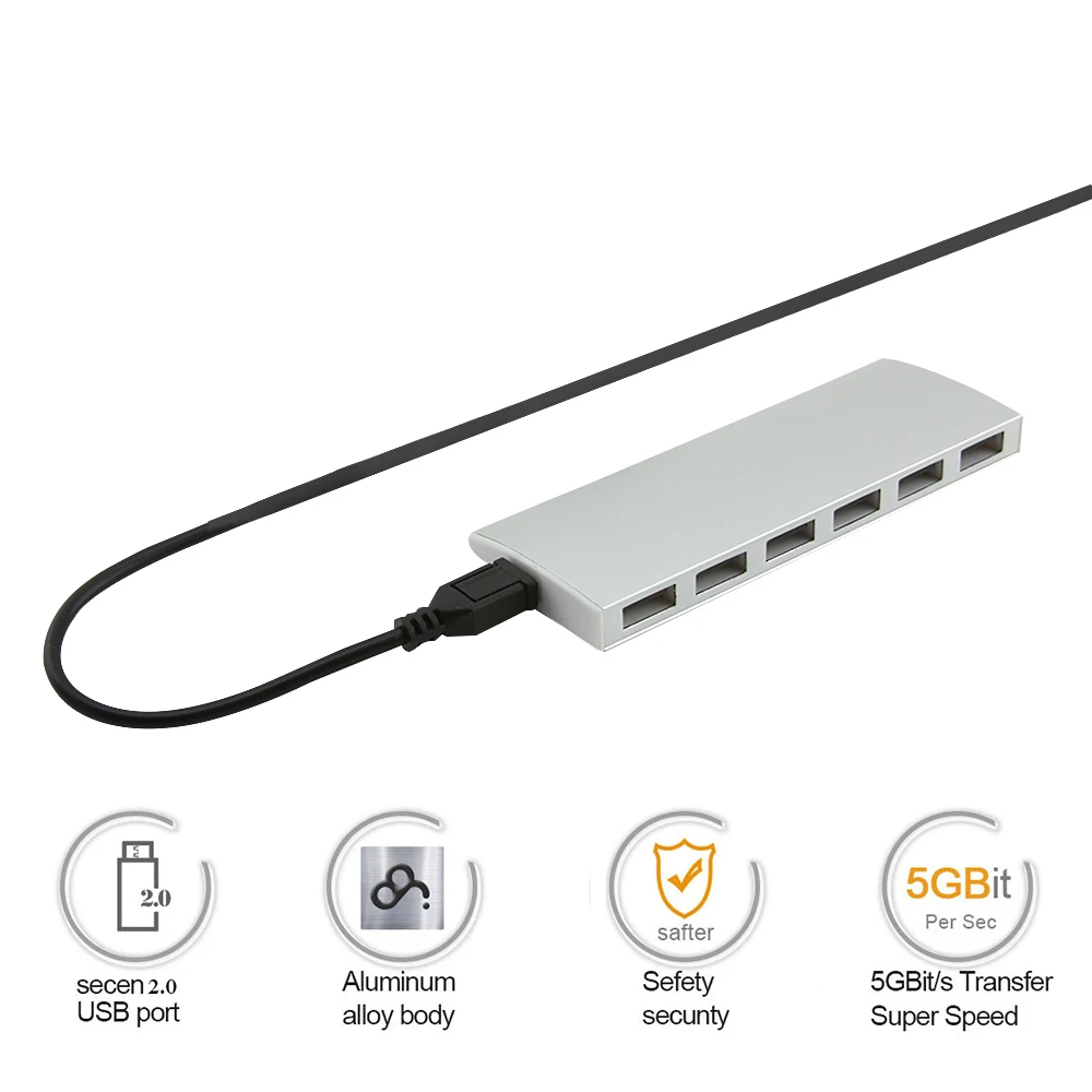 CHUYI 7 в 1 USB концентратор адаптер Многофункциональный разветвитель питания для Note