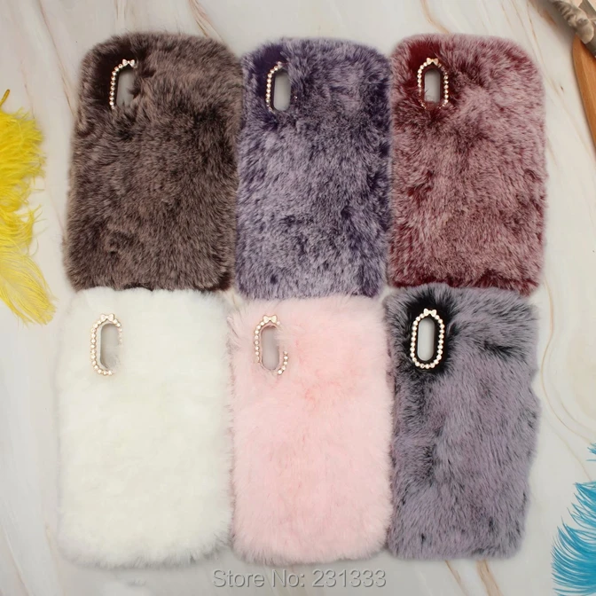 Мягкий блестящий чехол из ТПУ с кроличьим мехом C ku для Samsung Galaxy M10 A10 Sony Xperia L3 Huawei