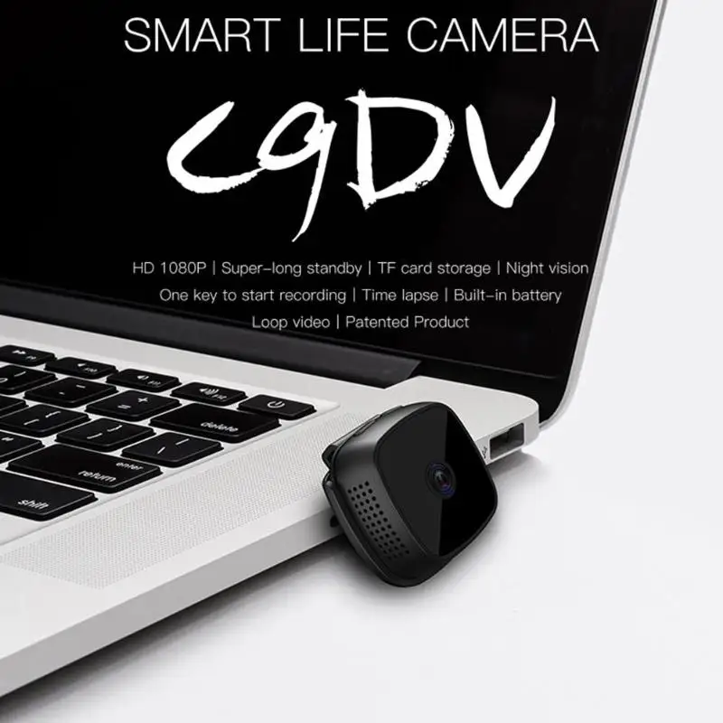 2019 Новый C9 HD Малый Камера обнаружения движения 1080 P Беспроводной WiFi Smart переносной
