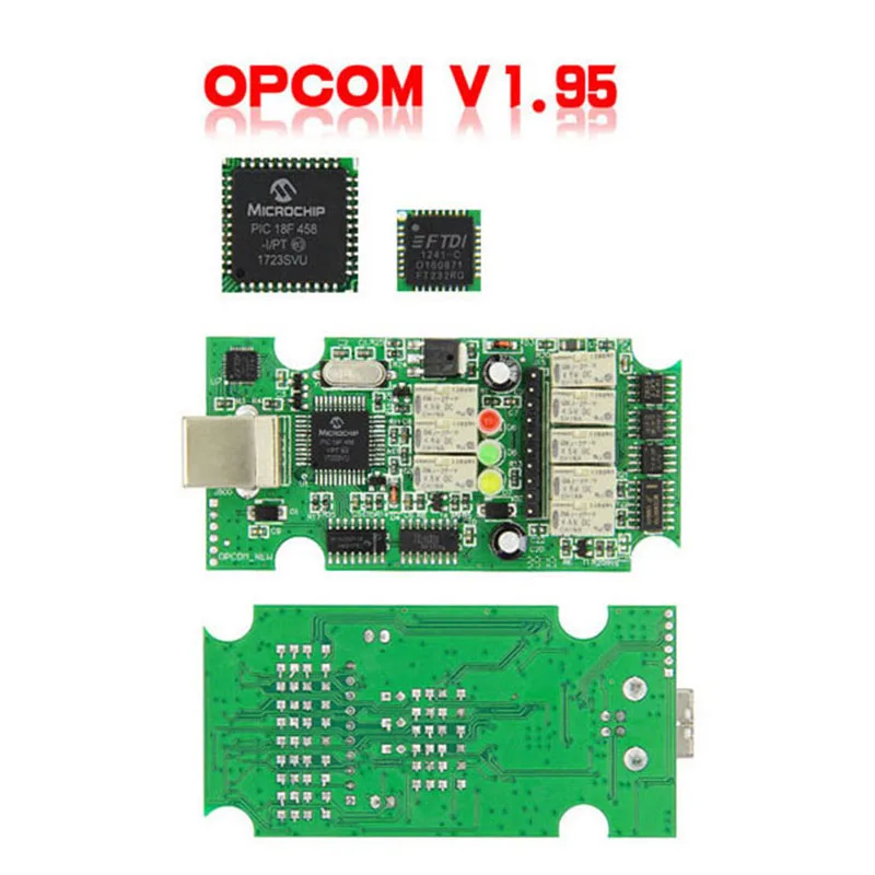 V1.95 2014 в с Pic18F458 Ftdi Ft232Rq чип Obd Obd2 диагностический инструмент для Opel Op Com Can Bus кабель|