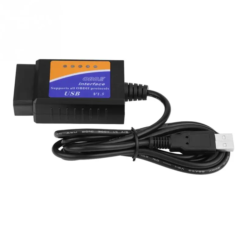 USB кабель Vgate Scan ELM322 OBD2 OBD 2 Интерфейсный usb диагностический инструмент ECU сканер