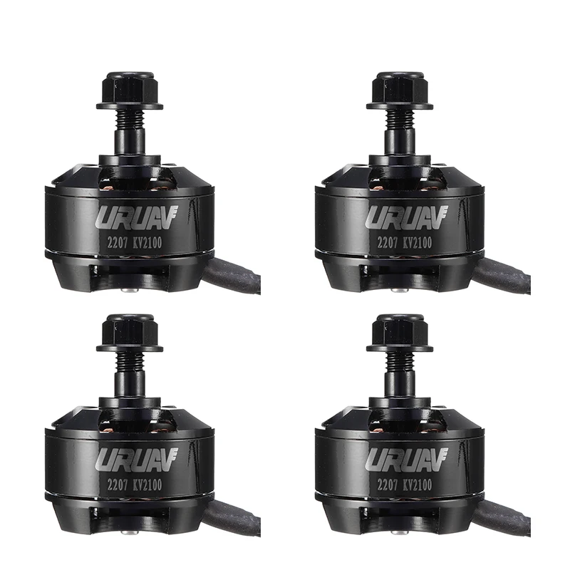 Новый продукт 4 шт. URUAV 2207 2100KV 2 S бесщеточный двигатель черный CW для
