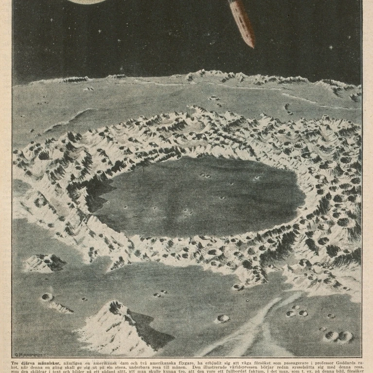 Goddard'S Moon Project постер печать Мэри Эванс Picture Library (24X36) | Дом и сад