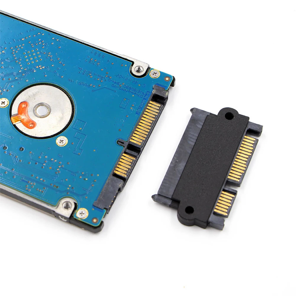 Новое прибытие 7 + 15 pin штыревой к женскому медному ядру SATA Ноутбук Жесткий диск