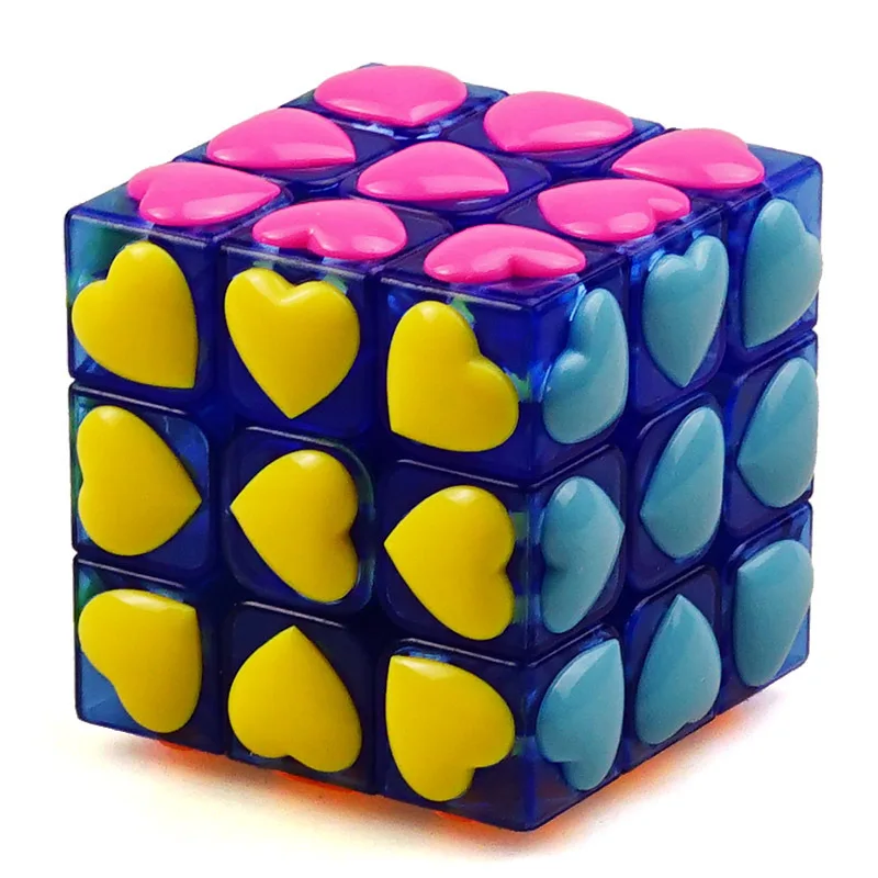 Yongjun Carat Diamonds Three Steps Love Magic neo Cube Subsidies Piece Avoid Sticker With Skating Specialty Unisex | Игрушки и хобби