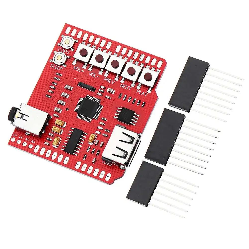 LEORY компьютерный USB-SD MP3 щит плеер модуль платы расширения | Электроника