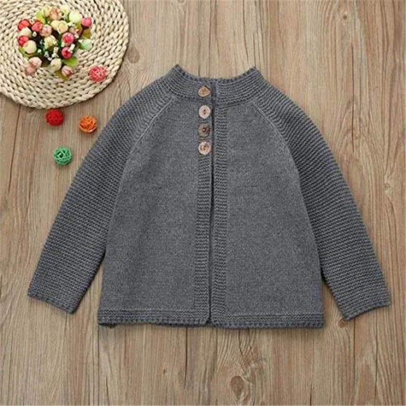 Girls Sweater Kids Baby Girl Winter Clothes Teenagers Cardigan Warm Button Knitted Tops Tiny Cottons 2019 | Мать и ребенок