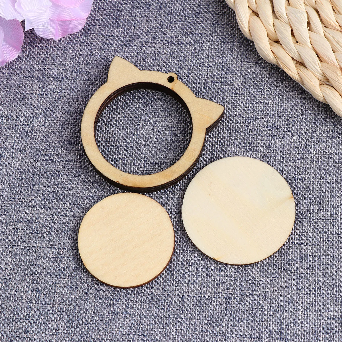 Мини-обруч с вышивкой деревянный обруч в форме кошки кольцо крестиком для