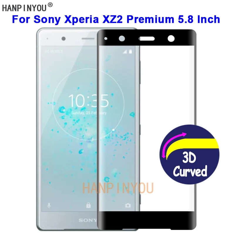 Для Sony Xperia XZ2 Premium 5 8 дюйма твердость 9H 3D полное покрытие тонкое закаленное