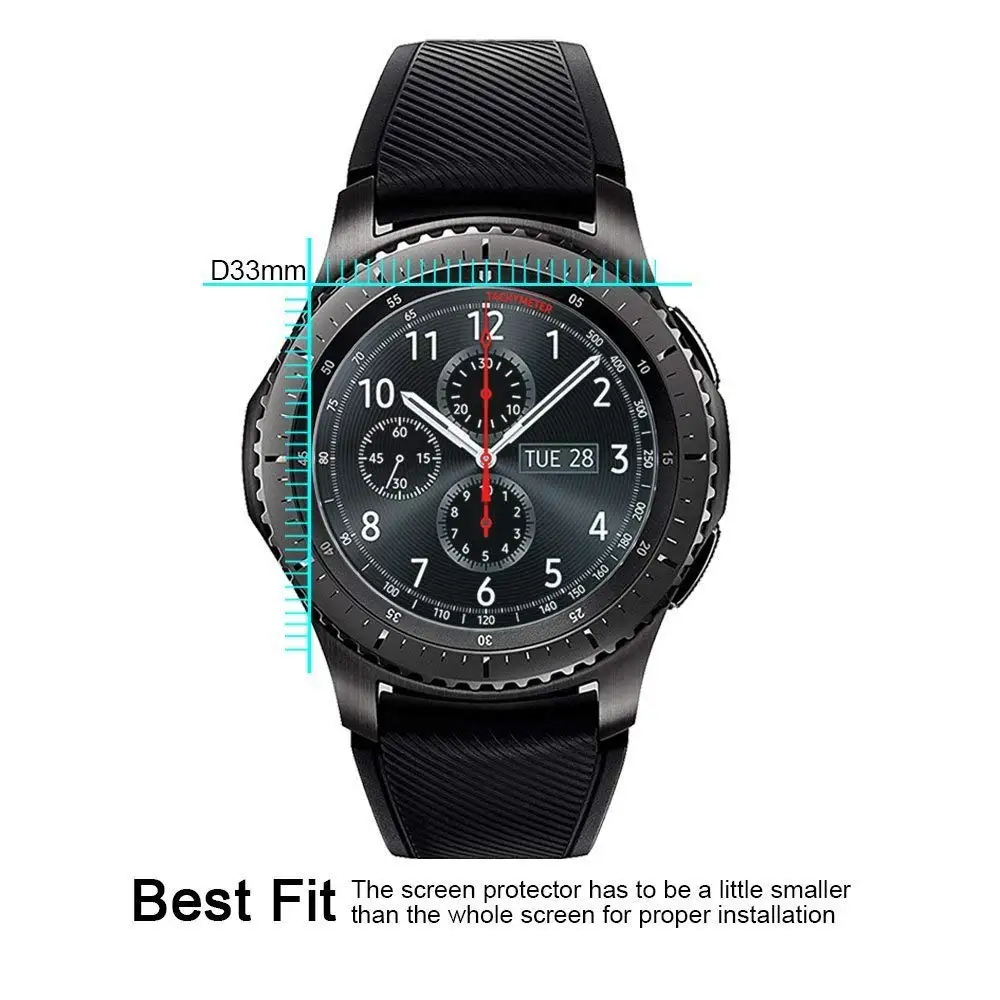 5 упаковок для Samsung Gear S3 Frontier/Классическая защита экрана 9H 2.5D взрывозащищенное
