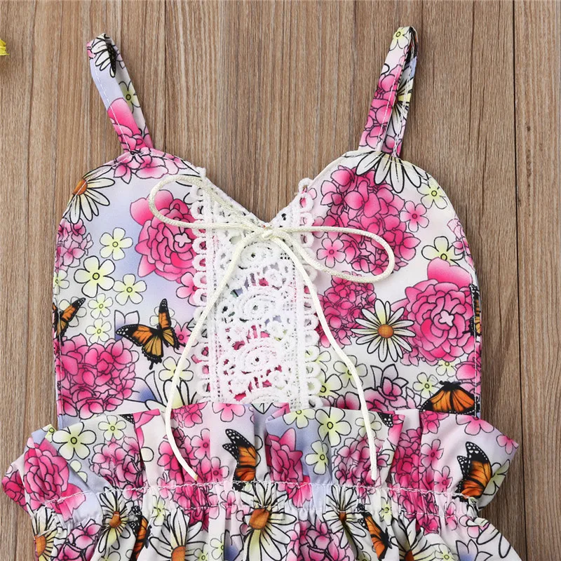 Pudcoco/Боди для новорожденных девочек с цветочным рисунком Ropa Bebe хлопковое