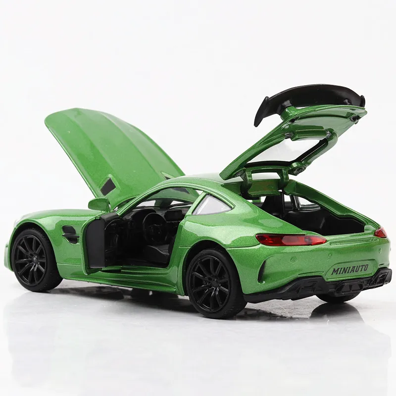 1:32 Сплав Bens GTR AMG супер автомобиль модель звуковой светильник транспортные