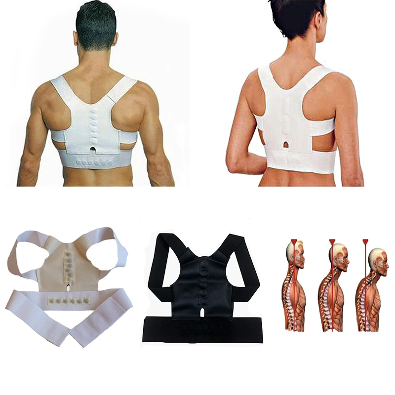 Adjustable Back Posture Corrector Spine Support Brace Shoulder Belt Correction Corrective Men Women | Красота и здоровье