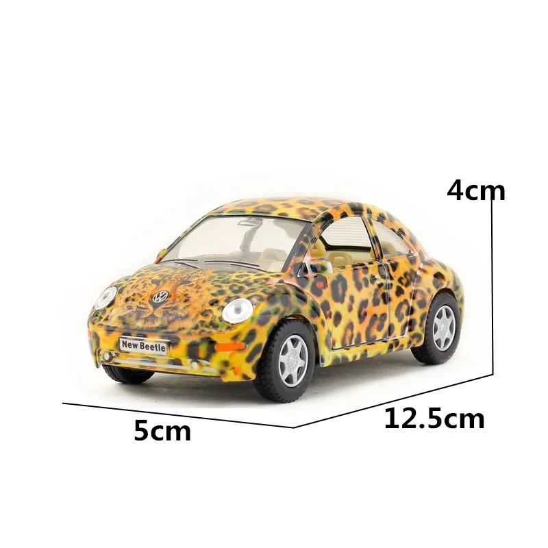 Литая металлическая модель KINSMART масштаб 1:32 Volkswagen New Beetle специальный игрушечный