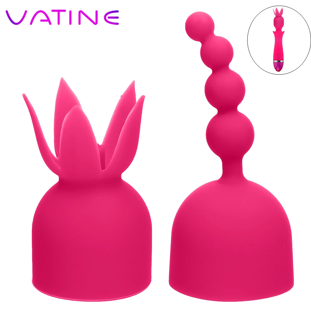 VATINE Волшебная палочка насадка AV шток головка Кепки G spot вибратор для стимуляции