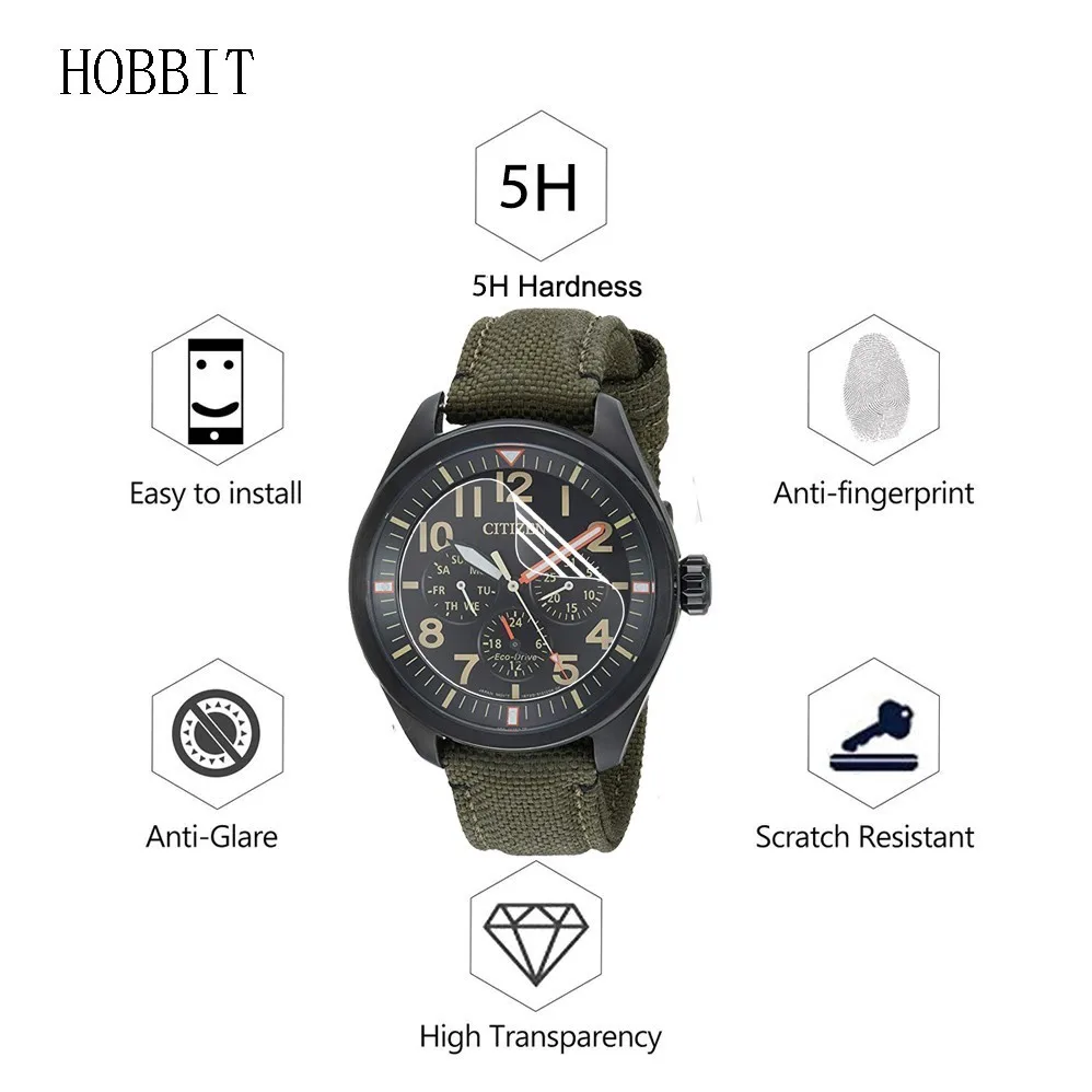 3 упаковки 5H Противоударная Защитная пленка для экрана Citizen BU2055 BU2023 BI1030 BN0085 BN0150