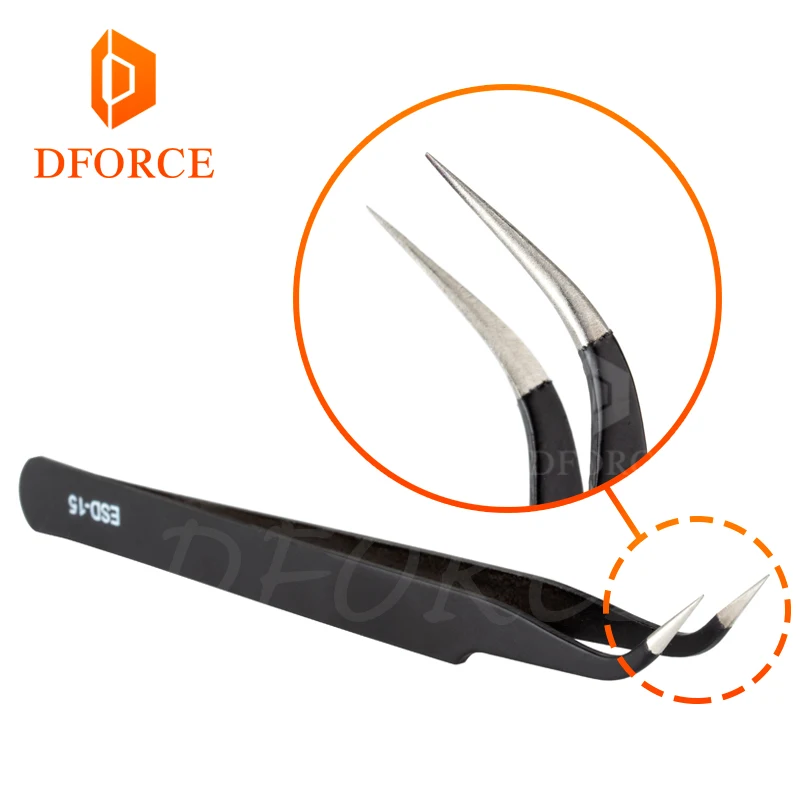 Инструменты для 3D-принтера DFORCE с изогнутым/прямым портом пинцет из нержавеющей