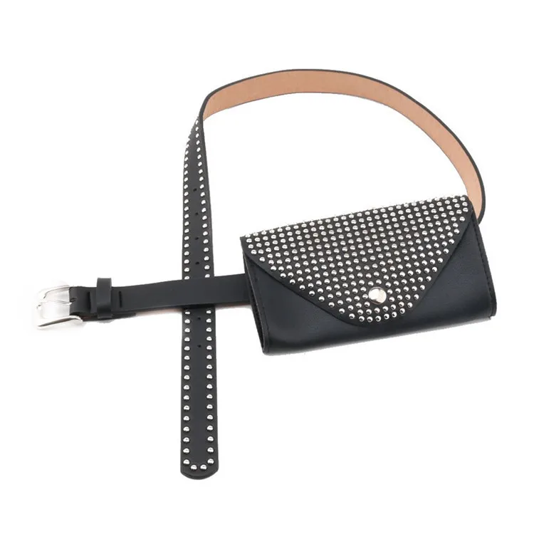 [EWQ] 2020 spring new Pin buckle scrub wild retro fashion studded belt ladies accessories decorative bag QG20900 | Багаж и сумки