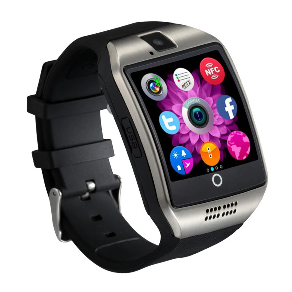 Vangas Q18 умный Шагомер часы с Сенсорный экран камеры Поддержка TF Bluetooth smartwatch для Android