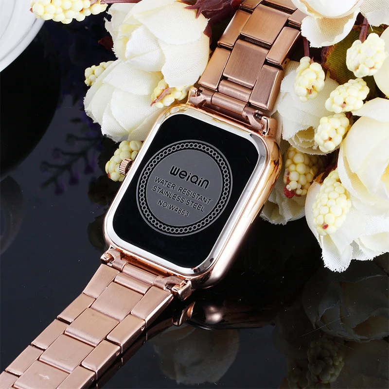 SKONE звездное небо часы женские reloj mujer квадратный браслет из нержавеющей стали