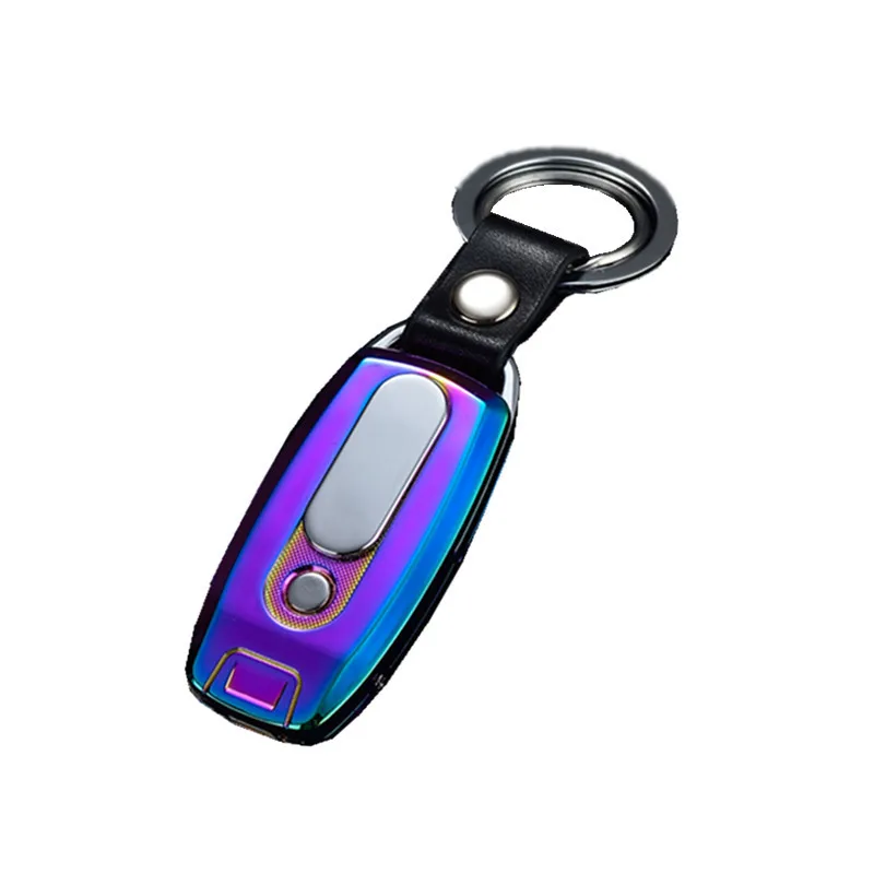 Новый брелок сигарета турбо Зажигалка металлическая usb-зажигалка перезаряжаемая