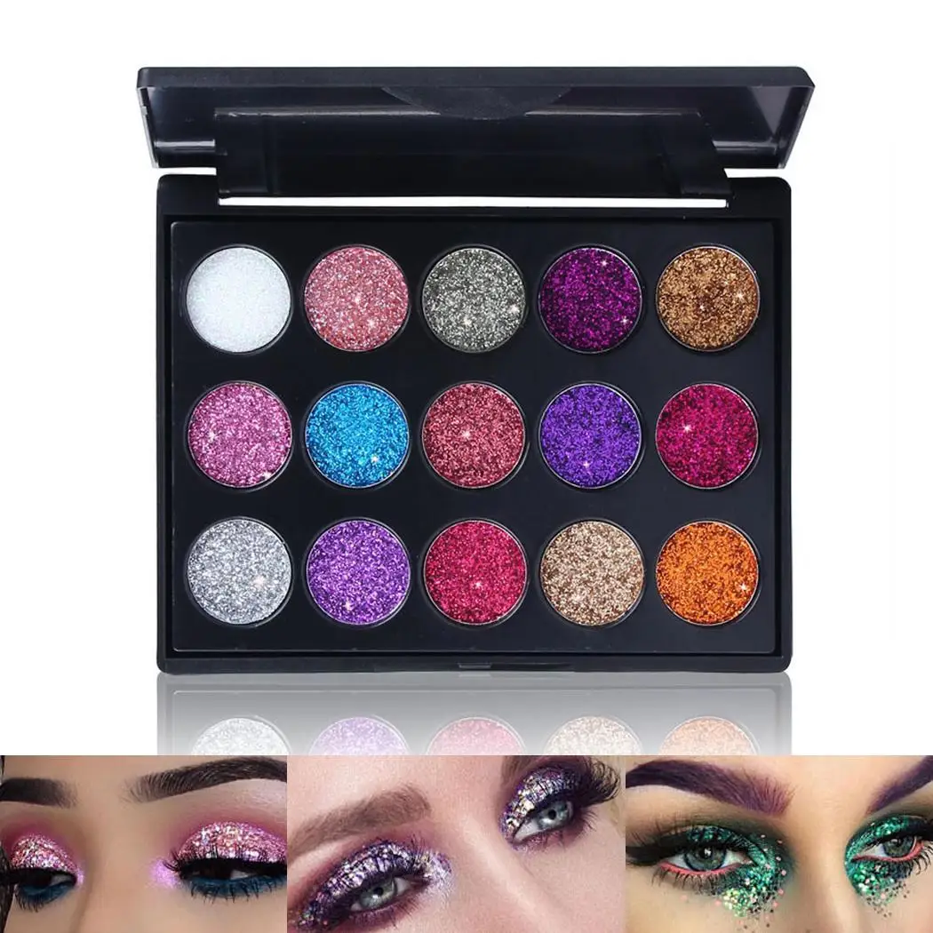 Shimmer Matte Makeup Cosmetics Waterproof Sequin General Multicolor Eyeshadow Palette |