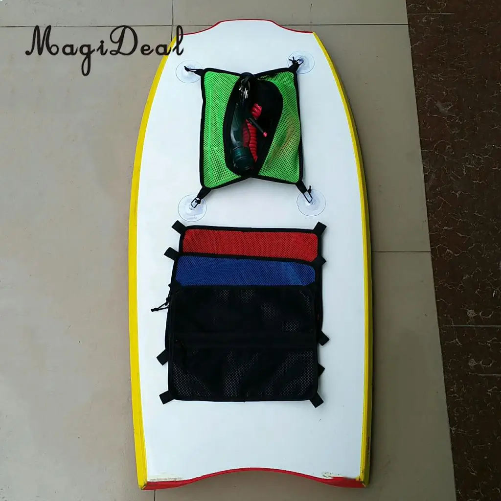 Премиум сетчатая палубная сумка для хранения с присосками серфинга Paddleboard