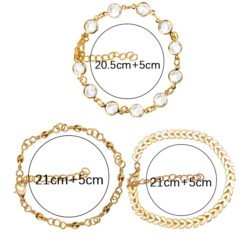 Свадебные 3 шт./компл. летнее ювелирное изделие Новое поступление Регулируемый