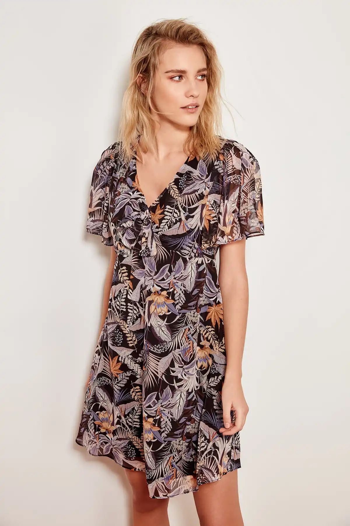 Разноцветное платье trendyl TWOSS19LJ0168|Женские платья| |