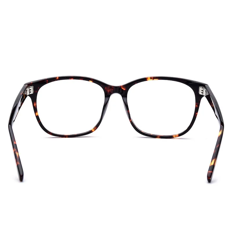 Черепаховая леопардовая мания широкая ацетатная овальная Прямоугольная оправа