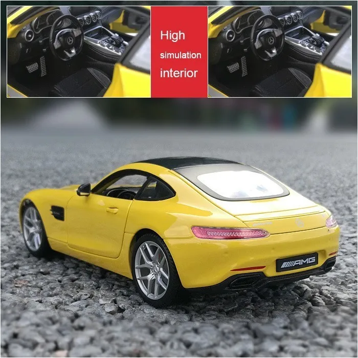 Масштаб 1:18 товар Bens AMG GT модель игрушки для детей рождественский подарок Прямая