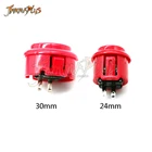 1 шт. 24 мм30 мм аркадная Кнопка короткая кнопка запуска переключатель для DIY аркадный джойстик контроллер Jamma Mame 7 цветов