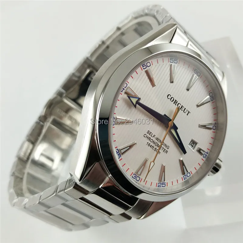 Модные Повседневные светящиеся автоматические часы corgтело 41 мм 2861|Мужские