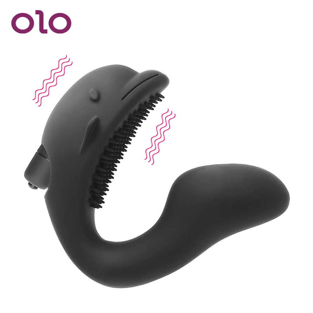 Вибратор OLO Dolphin Style 10 скоростей влагалище Стимулятор клитора массажер точки G