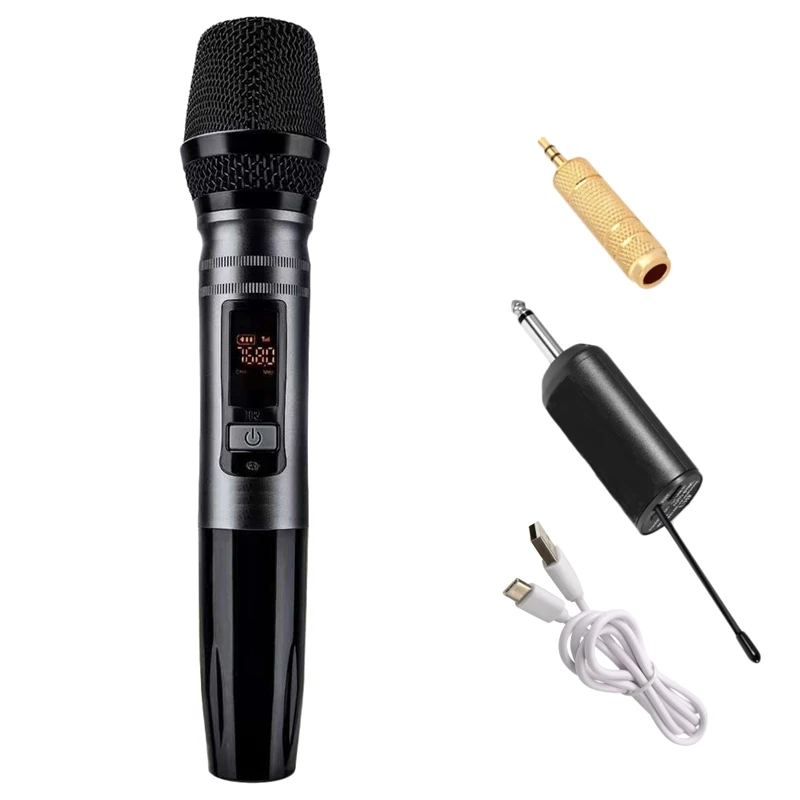 AABB 1Pcs/набор Ux2 Uhf Авто Беспроводная динамическая микрофонная система с приемником