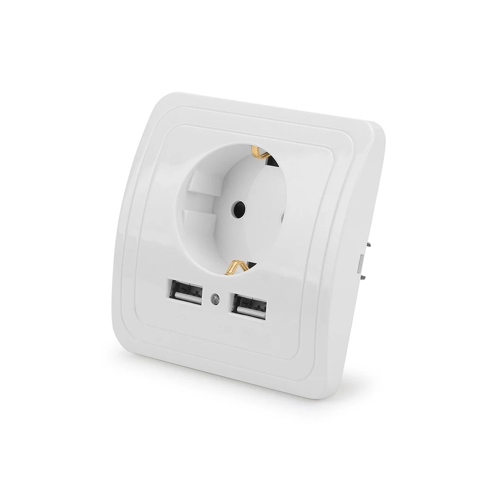 Pop smart usb настенная розетка штепсельная вилка стандарта ЕС 250 В зарядное