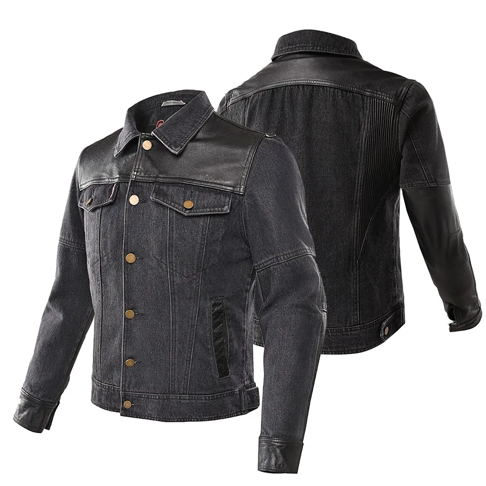 SCOYCO Classic Motorcycle Denim Jacket Retro Wearproof Elbow Protective Vintage Motor Street City JK53 Jackets | Автомобили и