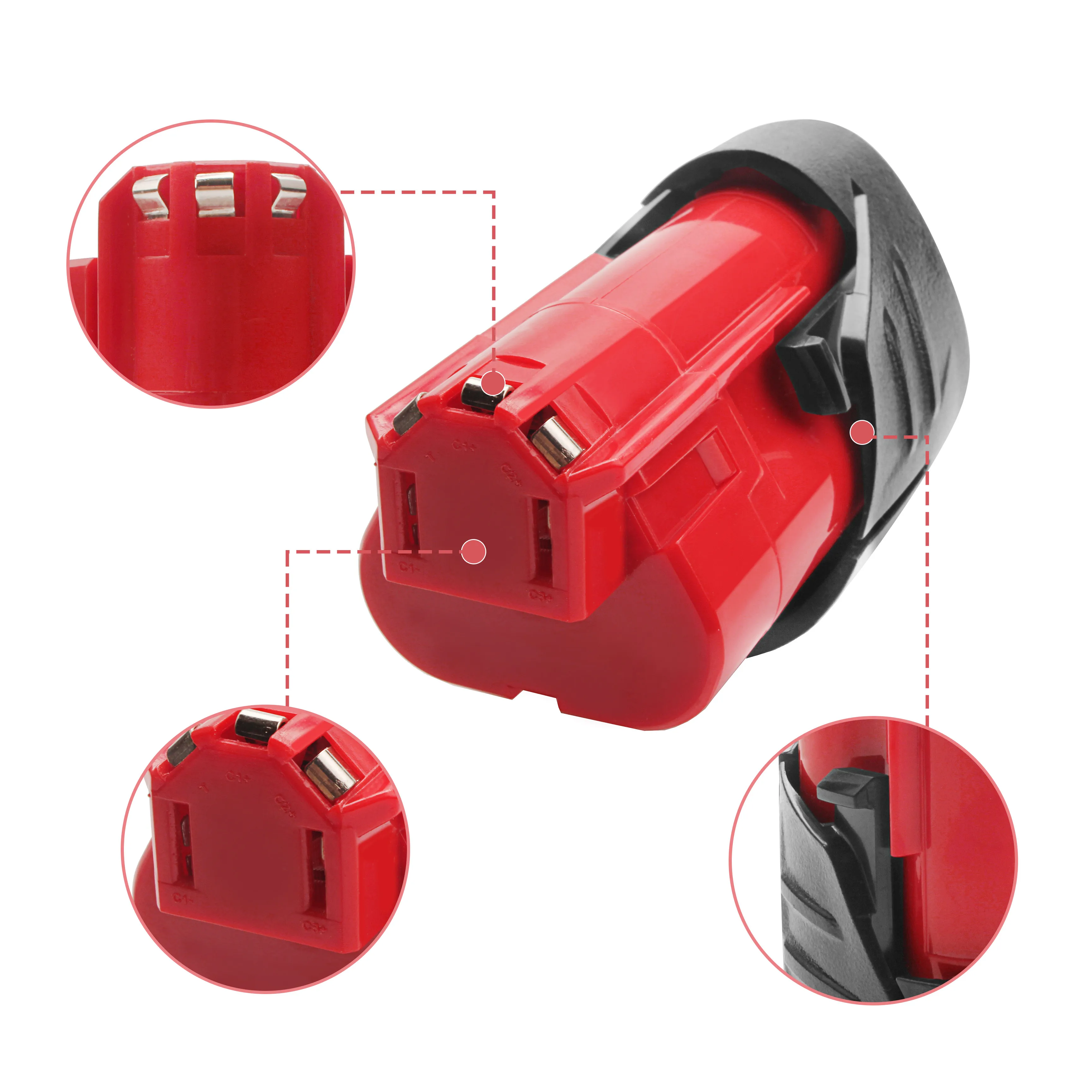 Bonadget 12V 2000mAh M12 Battery For Milwaukee Li-ion Rechargeable 48-11-2401 48-11-2440 MIL-12A-LI Power Tools on. Бонаджет 12V 2000mAh M12 Батарея для Milwaukee Li-ion Перезаряжаемый 48-11-2401 48-11-2440 MIL-12A-LI Электроинструменты включены.