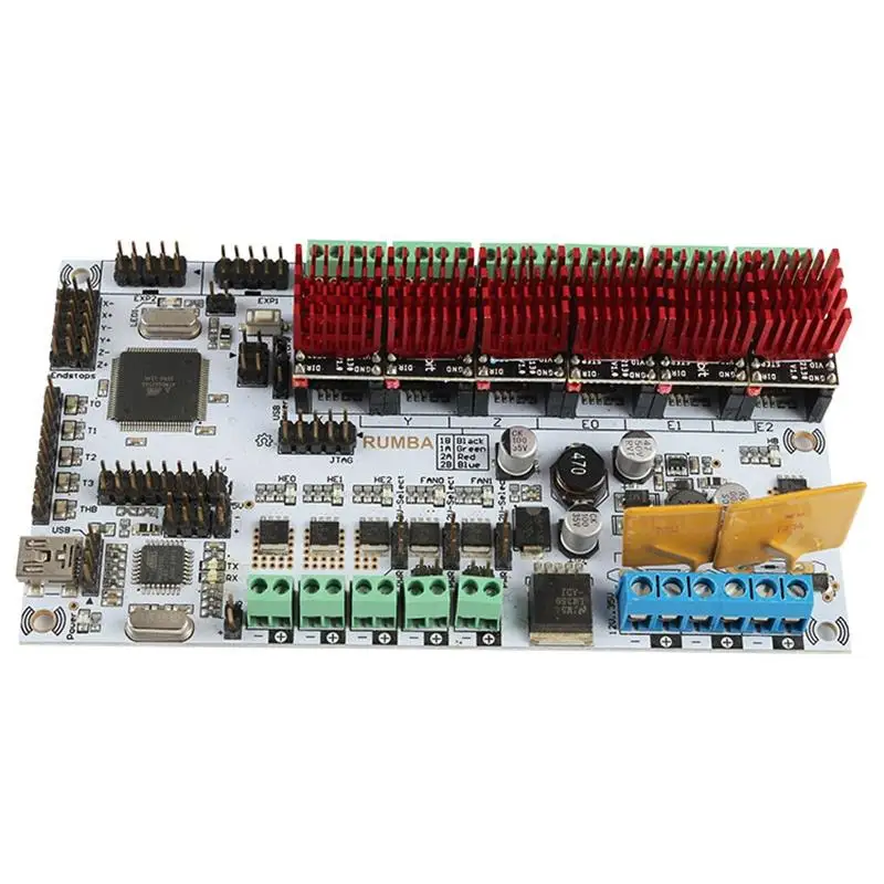 Аксессуары для 3D-принтера материнская плата Rumba + Tmc2130V1.0X6 прошивка Marlin