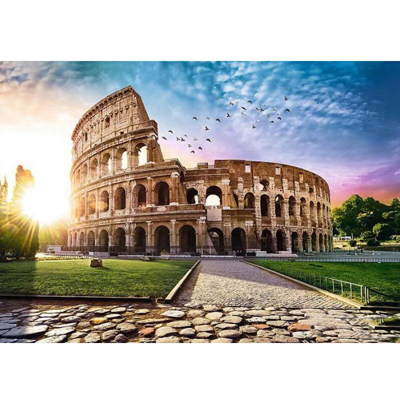 Peinture diamant Rome Colosseum  perles carrées ou rondes  broderie en point de croix