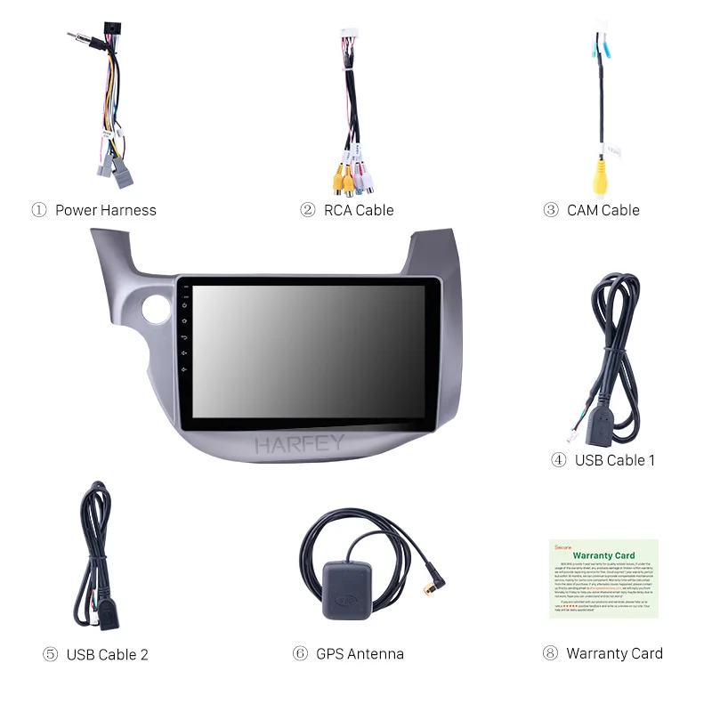Автомагнитола Harfey 2Din сенсорный экран 10 1 дюйма Android 0 GPS стереозвук для Honda Fit