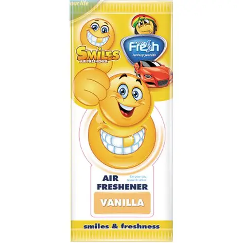 Ароматизатор подвесной FRESH WAY DRY SMILES Ваниль/Vanilla (SM12)|Детали и аксессуары для дома